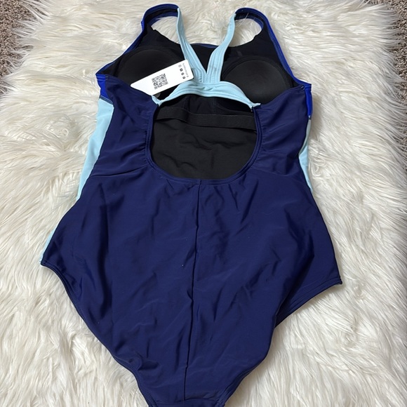 NWT Attraco Sporty One Piece Racerback Low Cut Leg Swimsuit From Amazon Size M - Picture 8 of 14